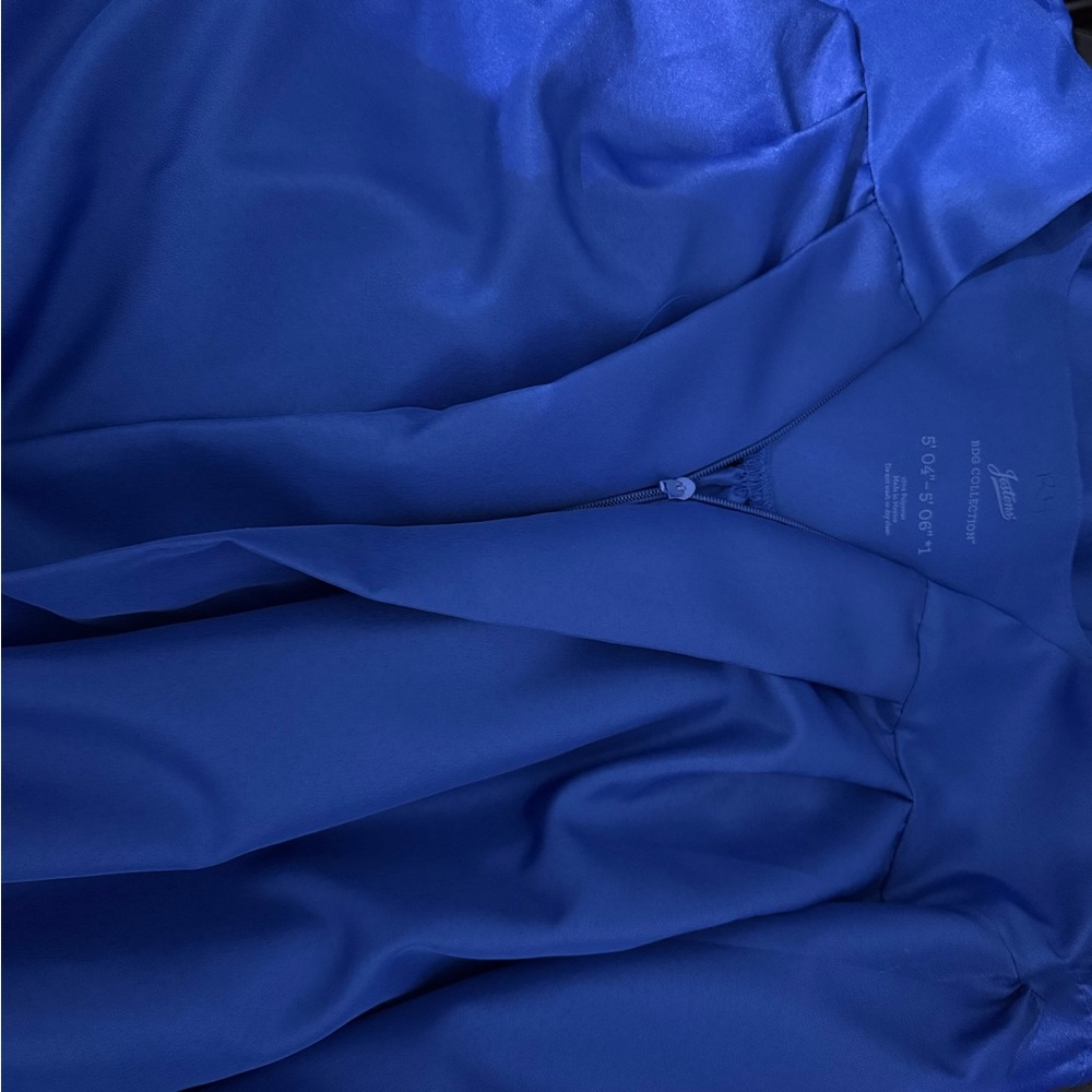 Satin Blue Gown for graduation